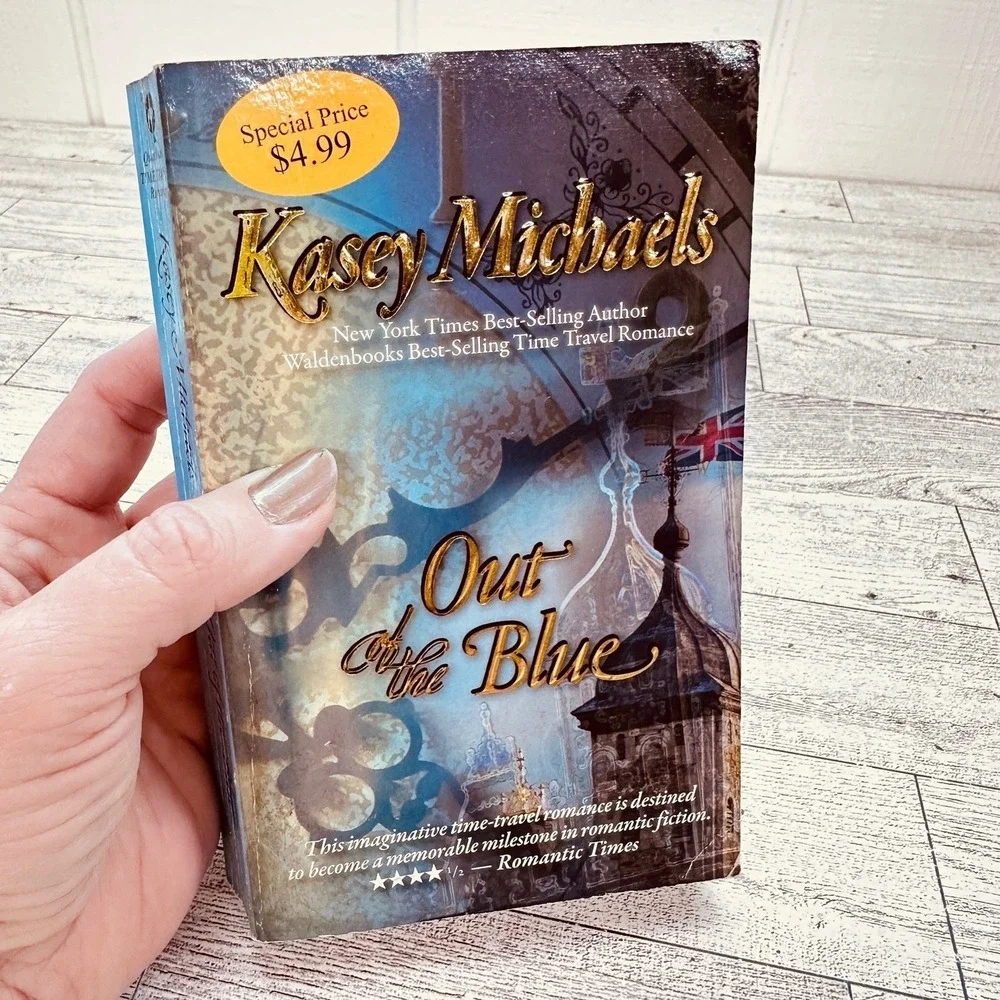 Out Of The Blue‎ by Kasey Michaels 1995 Paperback Regency Time Travel Romance